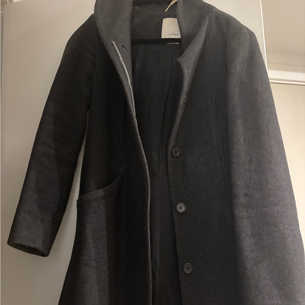 Wilfred Charcoal Wool Jacket